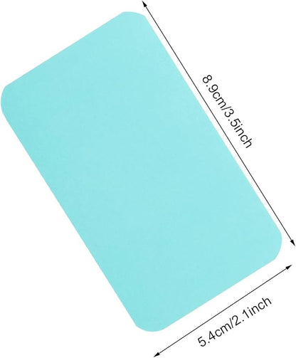 Penta Angel 100 Pcs Mini Paper Blank Gift Notes Cards DIY Craft Small Word Business Message Cards (Light Blue)
