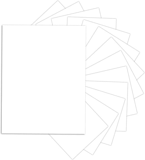 24 Sheets White Cardstock 8.5 x 11 Thick Paper, Goefun 80lb Card Stock Printer Paper for Invitations, Menus, Wedding, DIY Cards