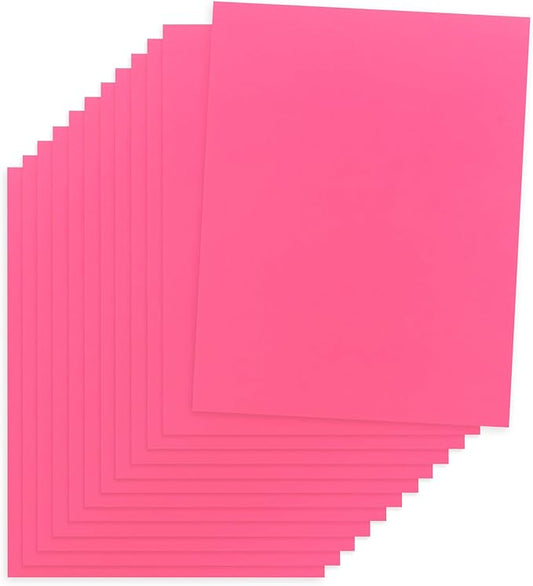 Hygloss Pink Colored Paper - 24 lb, 89 GSM, Acid-Free, Fade-Resistant, 8.5x11-Inch Letter Size Color Copy Paper, 90 Sheets