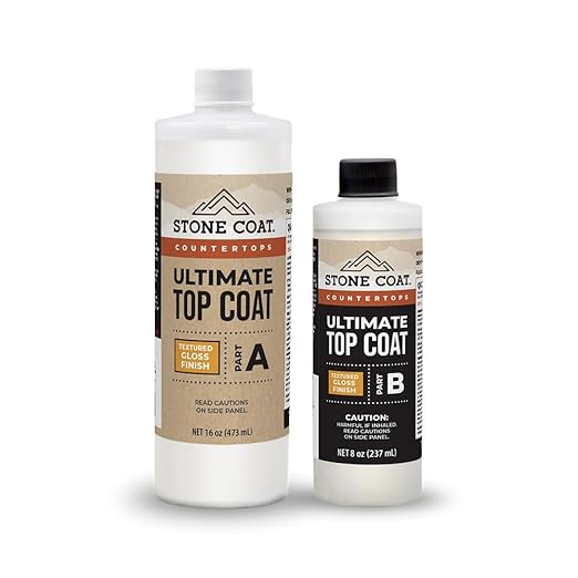 Stone Coat Countertops Ultimate Top Coat 24 Oz - Extra Scratch and UV Resistance for Ultimate Surface Protection (Glossy Finish)