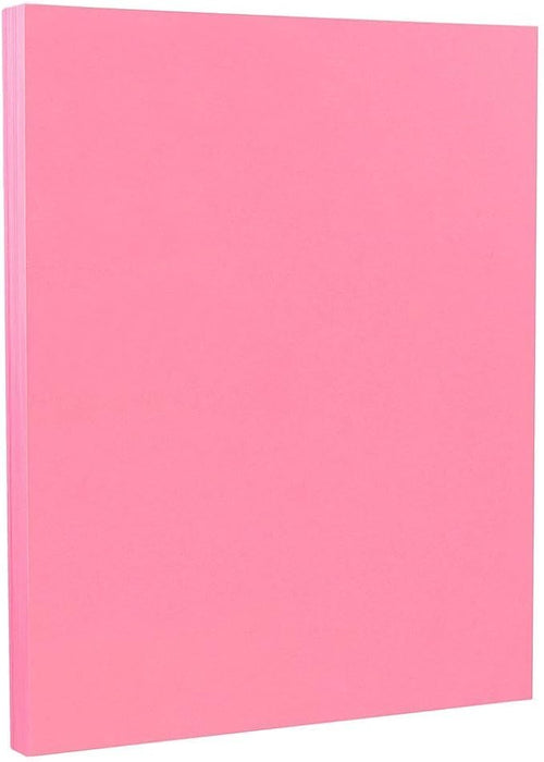JAM PAPER Colored 24lb Paper - 90 gsm - 8.5 x 11 - Ultra Pink - 50 Sheets/Pack