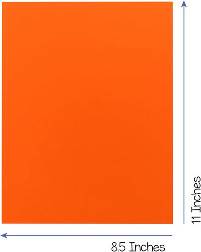 Hygloss Dark Orange Colored Paper - 24 lb, 89 GSM, Acid-Free, Fade-Resistant, 8.5x11-Inch Letter Size Color Copy Paper, 90 Sheets