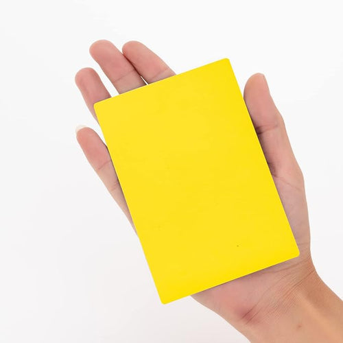 Dry Erase Big Magnetic Labels (4.8x3.2,Pack of 20),Large Write On Magnets Name Tags Sticker,Waterproof/Reusable for Refrigerator&Lockers&Whiteboard&Cabinet(Yellow)