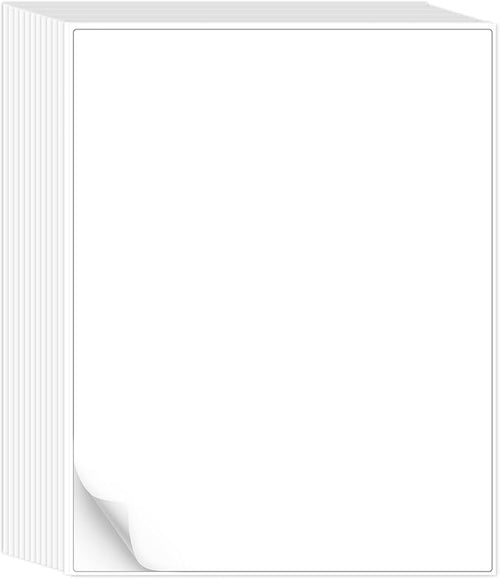 L LIKED 50 Full Sheet Self Adhesive Shipping Labels 8.5 x 11 Inches, Address Labels for Laser & Inkjet Printers (50 Sheets)