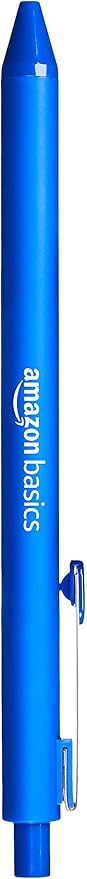 Amazon Basics Multi Colored Ballpoint Pens for Smooth Writing, Assorted Colors, Retractable, 24-Pack