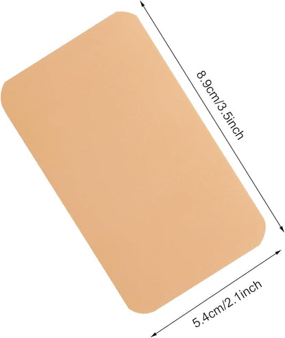 Penta Angel 100 Pcs Mini Paper Blank Gift Notes Cards DIY Craft Small Word Business Message Cards (Orange)