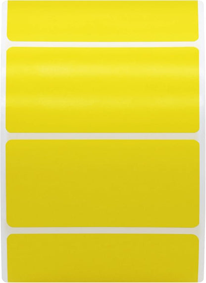 Hybsk 2x1 inch Color Direct Thermal Labels for Shipping, Barcodes, Address, Compatible with Rollo Label Printer & Zebra Desktop Printers (2"x1",Yellow)