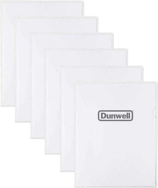 Dunwell Clear Plastic File Folder Sleeves, 36 Pack, 8.5x11 Letter Size, Acid-Free Poly Plastic