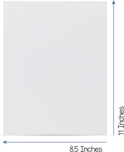 Hygloss White Paper - 24 lb, 89 GSM, Acid-Free, Fade-Resistant, 8.5x11-Inch Letter Size Color Copy Paper, 90 Sheets