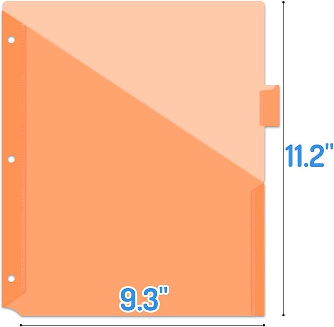 Forvencer 24 Count Dividers with Pockets, 8 Tab Dividers for 3 Ring Binder with Pockets, Subject Dividers with Pockets, Premium Quality Notebook Dividers with Pockets, Vibrant Color, 3 Sets
