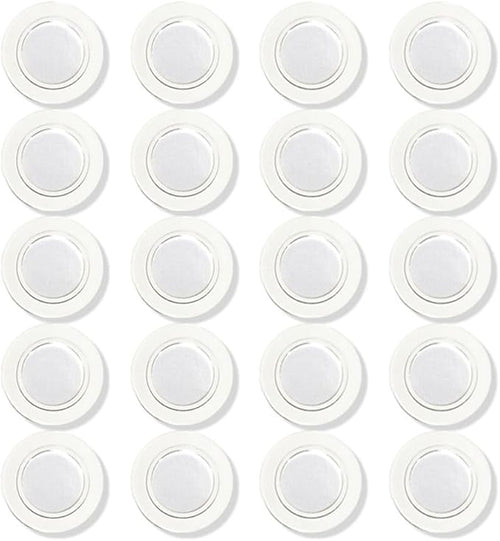 Glass Whiteboard Magnets Round Refrigerator Magnets Dry Erase Board Fridge Rare Earth Neodymium Magnet for Home School & Office (Clear,3 cm) 20 Pack