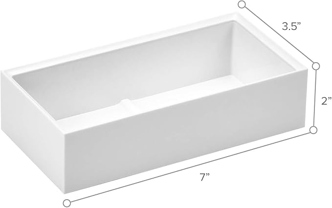 Bostitch Office Konnect Desk Organizer Accessory Tray, Wide, Stacks for Desktop Storage, White