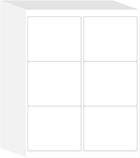 L LIKED Printable Shipping Address Labels, 500 Sheets Mailing Labels, 3-1/3" x 4" Sticker Labels for Laser/Inkjet Printing, Matte White - 3000 Labels.