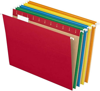 Pendaflex Recycled Hanging Folders Legal and Letter Size, Assorted Colors, 25 Per Box (81632, 81663)