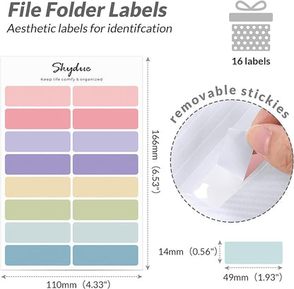 SKYDUE Expanding File Folder with 7 Pockets, Accordion File Organizer, Portable Folders for Documents, School Office Supplies Bungee Closure, Letter/A4 Size White