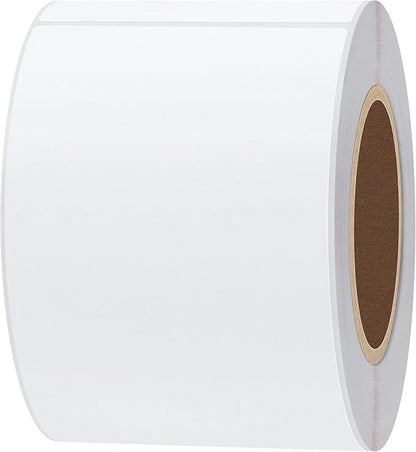 Hybsk 2.25x4 inch Direct Thermal Labels for Barcodes, Address, Compatible with Rollo Label Printer & Zebra Desktop Printers (2.25"x4",White)