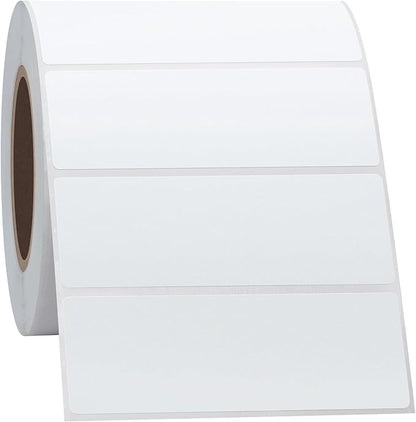 Hybsk 3x1 inch Direct Thermal Labels for Barcodes, Address, Compatible with Rollo Label Printer & Zebra Desktop Printers (3"x1",4 Rolls White)