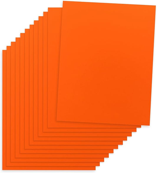 Hygloss Dark Orange Colored Paper - 24 lb, 89 GSM, Acid-Free, Fade-Resistant, 8.5x11-Inch Letter Size Color Copy Paper, 90 Sheets