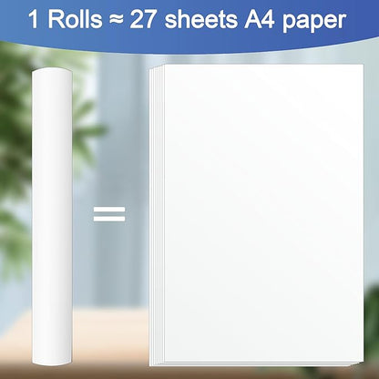 Potanro Thermal Printer Paper Printing Paper Quick-dry A4 Printing Paper Quick-dry Thermal Paper 8.3''x23'' thermal printer paper Multipurpose Thermal Paper for Thermal Printer (3 Rolls)