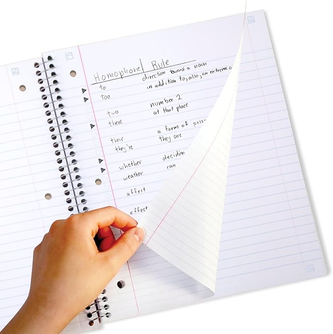 Five Star Spiral Notebook + Study App, 2 Pack, 1 Subject, Wide Ruled, 8" x 10-1/2", 80 Sheets, Pastels (930210F-ECM)