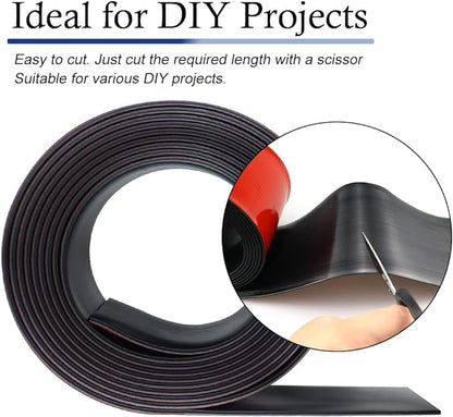 Neoprene Rubber Strips Self Adhesive Solid Rubber Sheets, Rolls & Strips for DIY Gaskets Crafts Pads Seals Warehouse Flooring Rubber Strip with Adhesive Backing (2” Wide x 1/16" Thick x 20' Long)