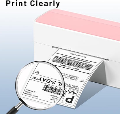 Phomemo 4X6 Thermal Labels - Shipping Labels, Thermal Printer Labels, Fan-Fold Labels for Shipping Labels, Address, Mail, Compatible with Zebra, Munbyn, Rollo, Polono, Nelko, Pack of 100, White