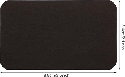 Penta Angel 100 Pcs Mini Paper Blank Gift Notes Cards DIY Craft Small Word Business Message Cards (Black)