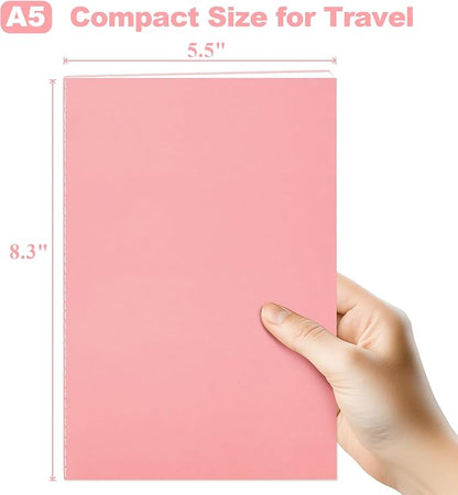 24 Pack Blank Books for Kids - 5.5"x 8.3", 60 Pages - Small Notebooks Bulk, Girls Journals for Drawing & Writing, Sketchbooks w/Colorful Soft Cover, Unlined Paper, A5 Travel Size