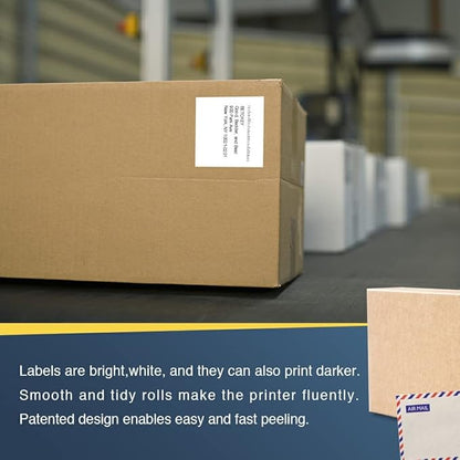 BETCKEY - Compatible Continuous Labels Replacement for Brother DK-2205 (2.4 in x 100 ft), Use with Brother QL Label Printers [10 Rolls + 2 Reusable Cartridges]