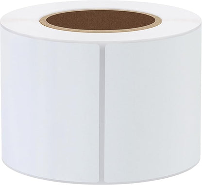 Hybsk 2.25x4 inch Direct Thermal Labels for Barcodes, Address, Compatible with Rollo Label Printer & Zebra Desktop Printers (2.25"x4",White)
