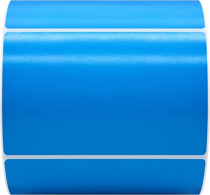 Hybsk 3x2 inch Color Direct Thermal Labels for Shipping, Barcodes, Address, Compatible with Rollo Label Printer & Zebra Desktop Printers(3"x2",Blue)