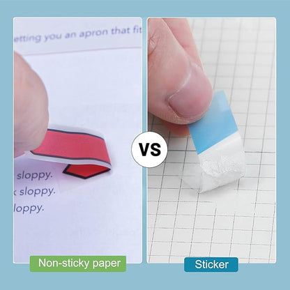Golcellia 3 X 300 Tablets, Transparent Sticky Notes, Page Markers, Book Tabs, Sticky Note Tabs, Sticky Tabs, Page Tabs, Label Stickers, Arrow Flags, Pop-up Page Flags