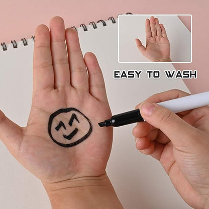 Dabo&Shobo Dry Erase Markers, （80 Count, Black,Chisel Tip）-White Board Markers/Pens ，Very Suitable for Writing on The School、 Office 、Home Dry Erase whiteboard Mirror Glass…