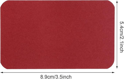 Penta Angel 100 Pcs Mini Paper Blank Gift Notes Cards DIY Craft Small Word Business Message Cards (Red)