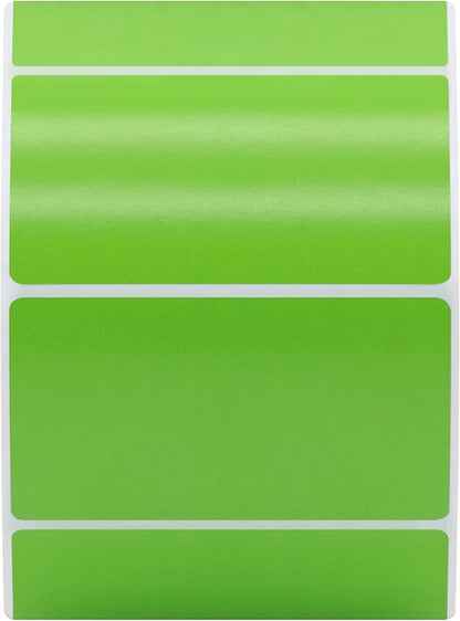 Hybsk 2.25x1.25 inch Color Direct Thermal Labels for Shipping, Barcodes, Address, Compatible with Rollo Label Printer & Zebra Desktop Printers(2.25"x1.25",Green)