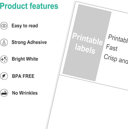L LIKED 30 Sheets 5.5 x 8.5 Inches Shipping Address Labels for Laser/Ink Jet Printer - 30 Sheets