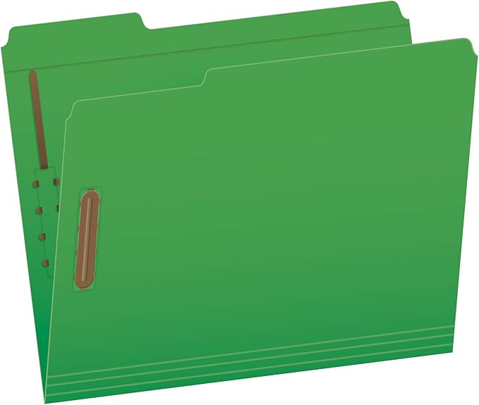 Pendaflex Fastener Folders Letter Size Green 50/Box, Pendaflex File Folders Letter Size Manila 100/Box