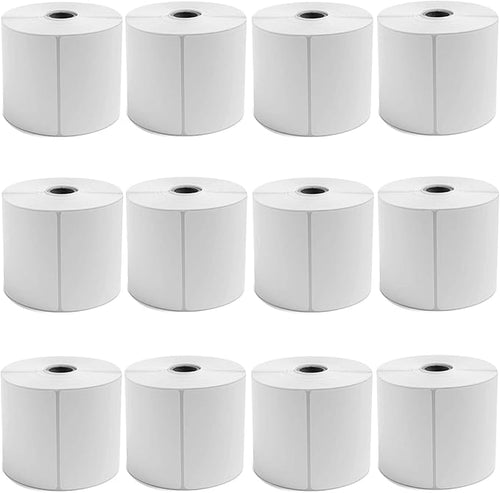 9527 Product 4x6 Direct Thermal Shipping Labels for Zebra 2844 ZP-450 ZP-500 ZP-505,Blank,450 Labels/Roll, 1" Core (12 Rolls)