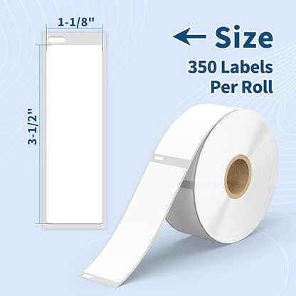 Tacnology 24 Rolls 8400 Labels Direct Thermal Labels Compatible with DYMO 30252 (1-1/8" x 3-1/2") Address & Barcode Labels for Dymo Label 450, 450 Turbo,4X & Zebra Desktop Printers