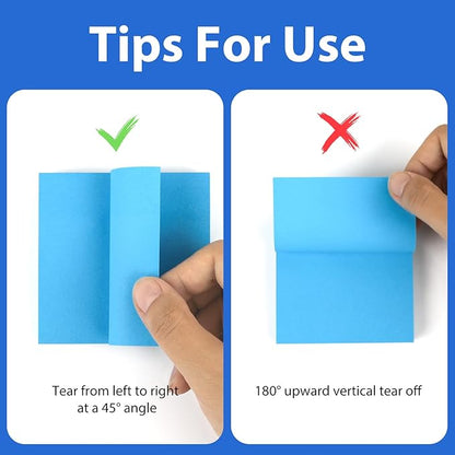 Sticky Notes,30 Pads,3x3 Inches, Colorful Self-Stick Notes Pads, Office Supplies,Perfect for Office, Study, and Daily Life Organization,100 Sheets/pad