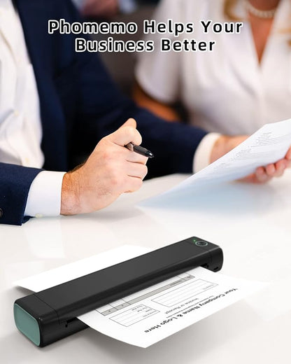Phomemo US Letter Thermal Printer Paper, Advanced Thermal Printing, Phomemo Thermal Paper Compatible with COLORWING M08F-Letter, M832, M834, MT800/MT800Q Portable Printer, 8.5" x 11", 200 Sheets