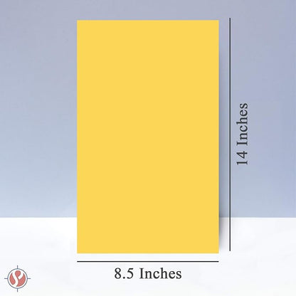 Goldenrod Pastel Color Paper – Great for Arts and Crafts and Stationery Printing – 8.5 x 14" (Menu/Legal Size) – 20lb Bond / 50lb Text / 75GSM – Copy, Writing and Printer Paper – 500 Sheets per Pack