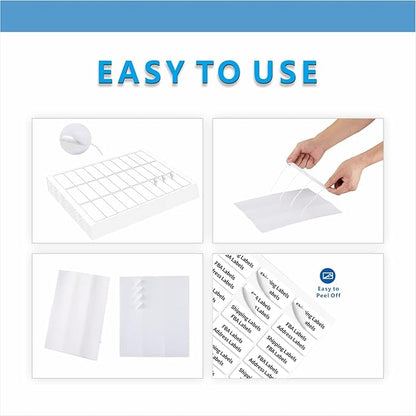 Address Labels, JIQEZNL Premium 1" x 2-5/8" Mailing Labels for Envelopes, 900 Address Label Sticker Paper for Laser/Ink Jet Printer, White Blank Printable Sticker Labels 30 Per Sheet 8.5"×11"