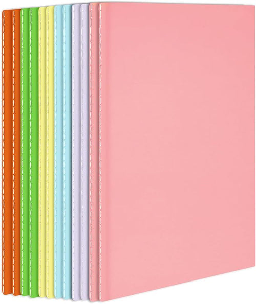 12 Pack Blank Books for Kids - 5.5"x 8.3", 60 Pages - Small Journals Bulk, Girls Notebooks for Drawing & Writing, Sketchbooks w/Colorful Soft Cover, Unlined Paper, A5 Travel Size