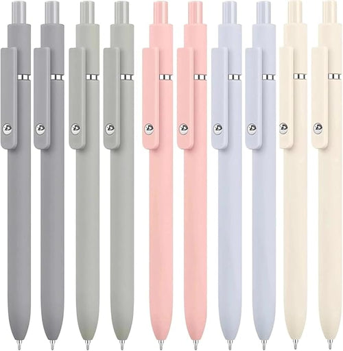 Easter Basket Stuffs, Nurse Gifts, Easter Pens Bulk, Fine Point Smooth Writing Gel Pens, Preppy Stuff Aesthetic Pens for Journaling, Birthday White Elephant Gifts, Stocking Stuffers (10PCS Morandi)