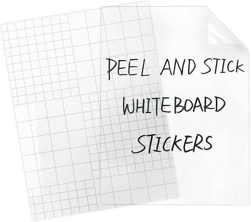 Clear Dry Erase Board Paper-Whiteboard for Fridge-Clear Contact Paper Sheets for Wall-Adhesive Dry Erase Board Sticker for Desk/Refrigerator/Office/Classroom/Wallpaper(8.27''X11.69''X2 Pcs)