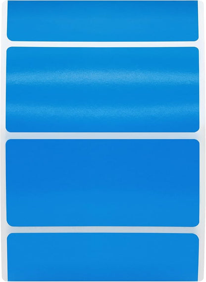 Hybsk 2x1 inch Color Direct Thermal Labels for Shipping, Barcodes, Address, Compatible with Rollo Label Printer & Zebra Desktop Printers,(2"x1",Blue)