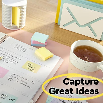 Post-it Notes, 3 in x 3 in, 18 Sticky Notes Pads, 100 Sheets per Pad, The Iconic Canary Yellow Note, School Supplies and Oﬃce Products
