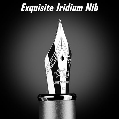 JINHAO Fountain Pen Fine Nib, Includes Ink Cartridges & Converter, Perfect Weight, Optimal Flow, No Skips