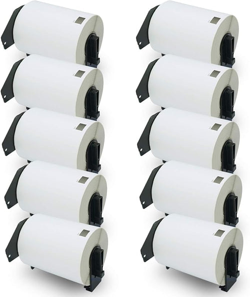 BETCKEY - Compatible Shipping Labels Replacement for Brother DK-1241 (4 in x 6 in), Use with Brother QL Label Printers [10 Rolls/2000 Labels]